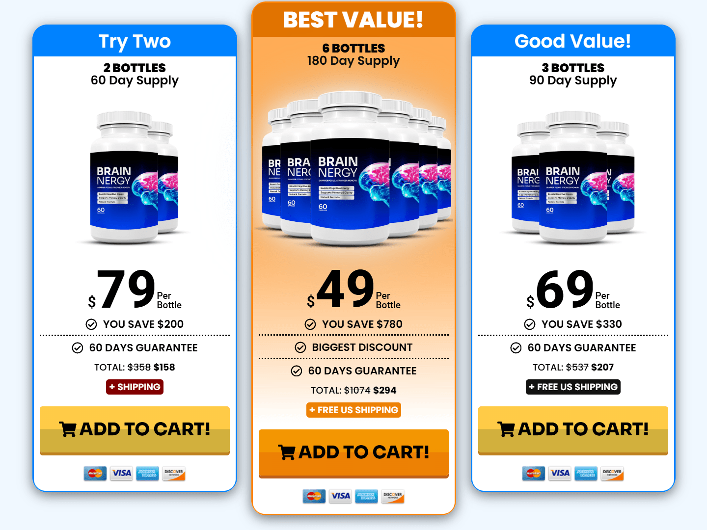 Brainergy discounts